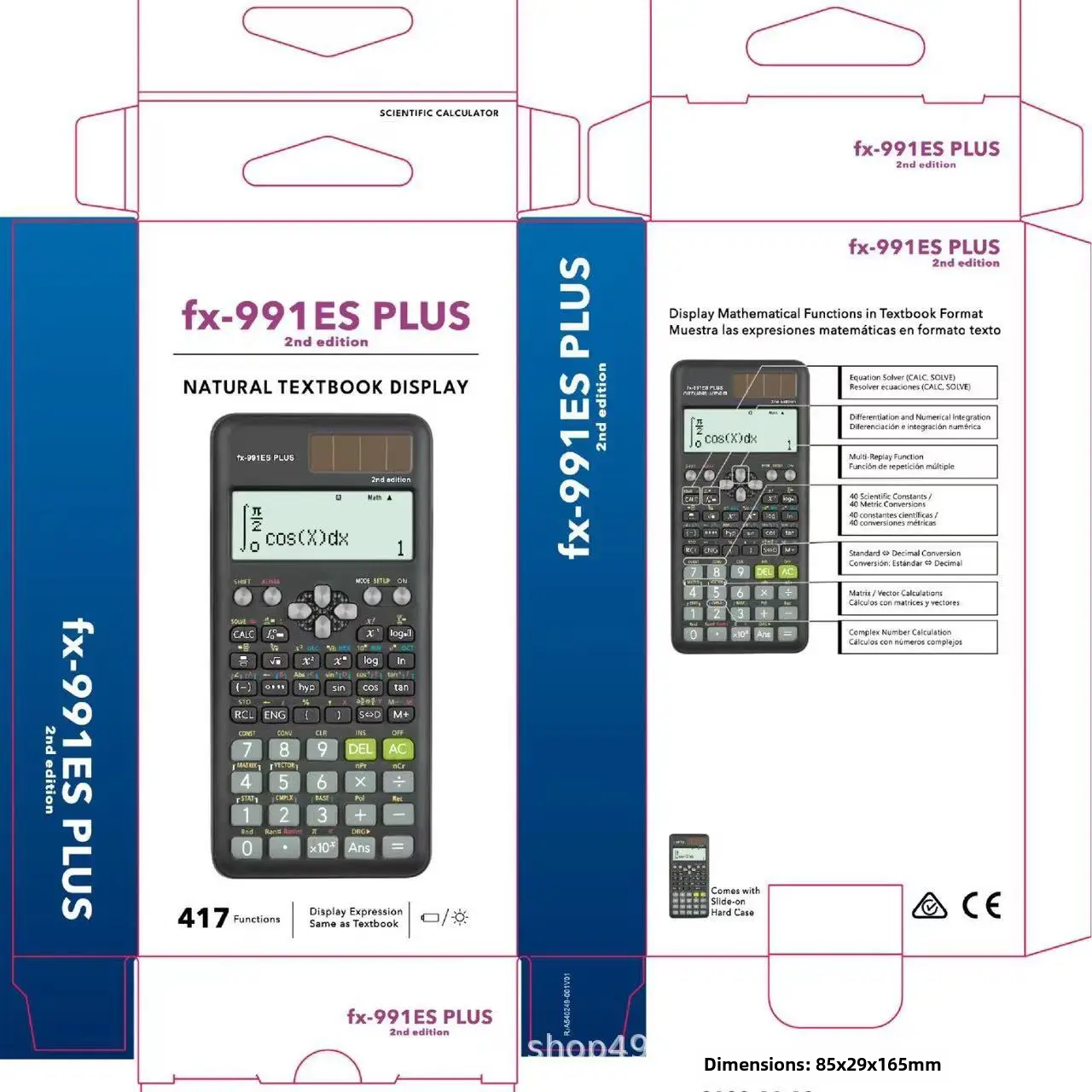 Fx991esplus Second Generation Science Calculator Colorful Logo For Cross-border Trade Students. 