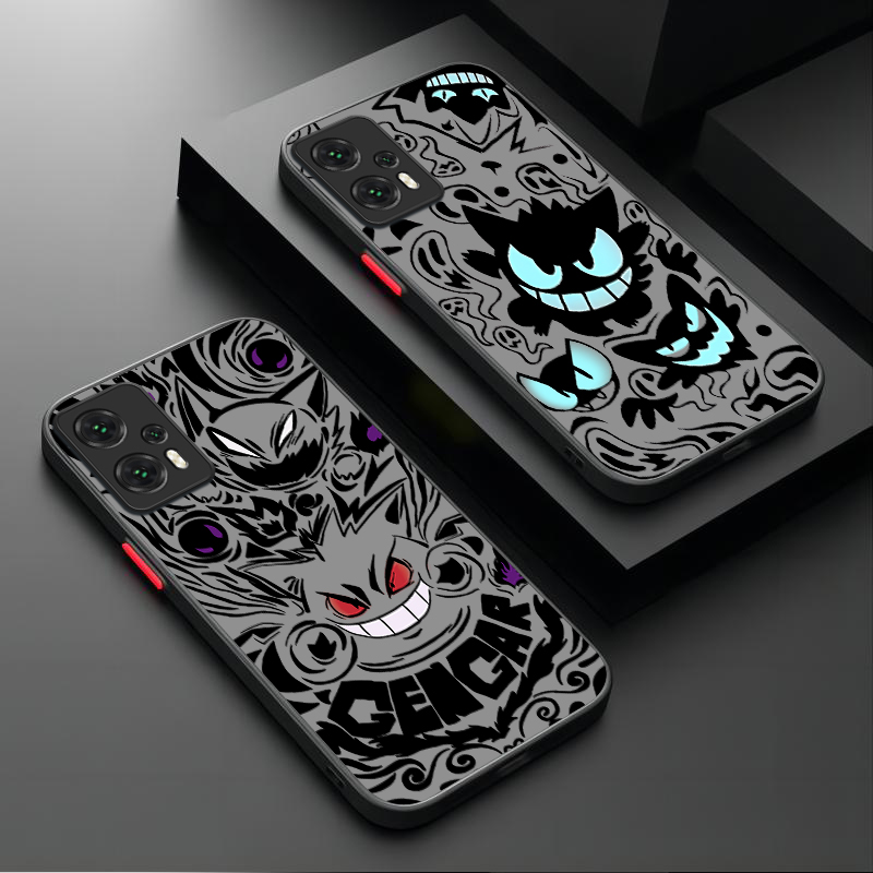 P-Pokemon Evil Gengar Bumper Case For Xiaomi 13T 12T 11T 10T 13 12 11 Lite 5G NE POCO X6 M6 Pro 4G X3 NFC X4 GT X5 F3 F4 F5 F6
