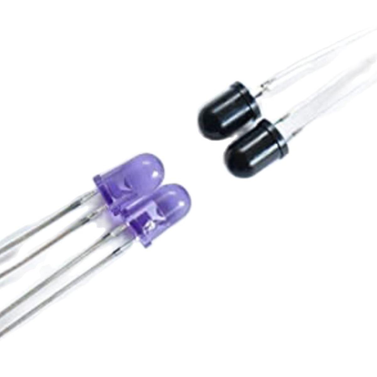 IR Transmitter and Receiver 5mm (Photo-diode-940nm) 2-Pair or 4-pcs.