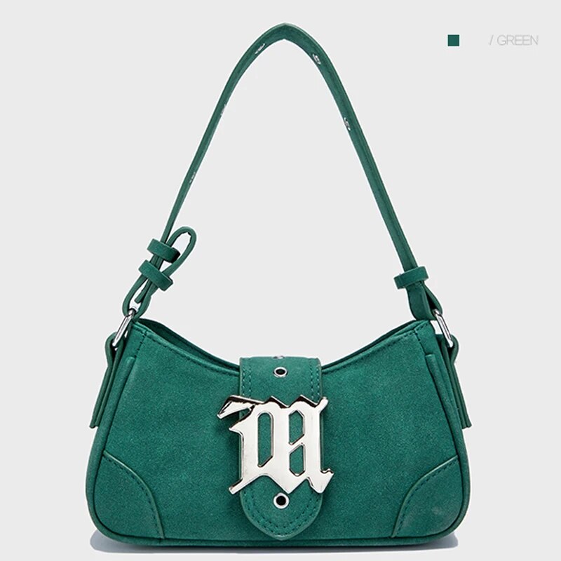 Niche Design Retro Underarm Bag for Women's Spring/summer 2023 New Suede Texture One Shoulder Stick Bag Tote Luxury Woman Female. 