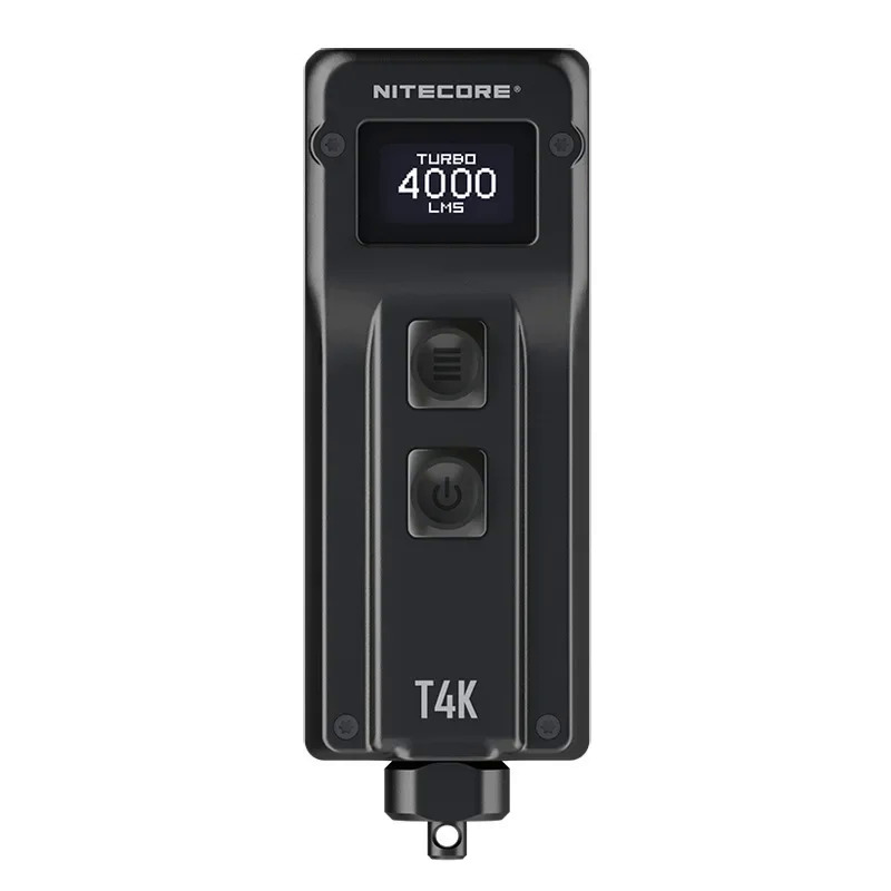 Nitecore T4k 4000 lumens portable keychain flashlight USB rechargeable utilizes 4xcree XP-12 V6 mini LED torch light. 