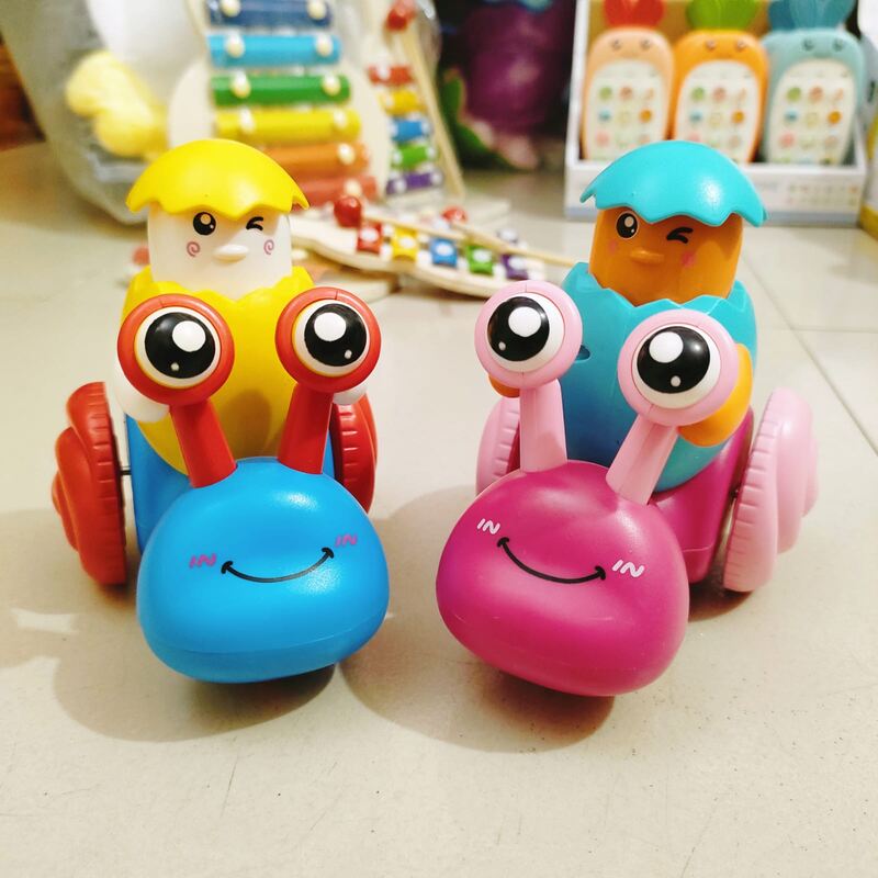 Cute Egg Baby Car Toys for Playtime Joy Press Toy Cars