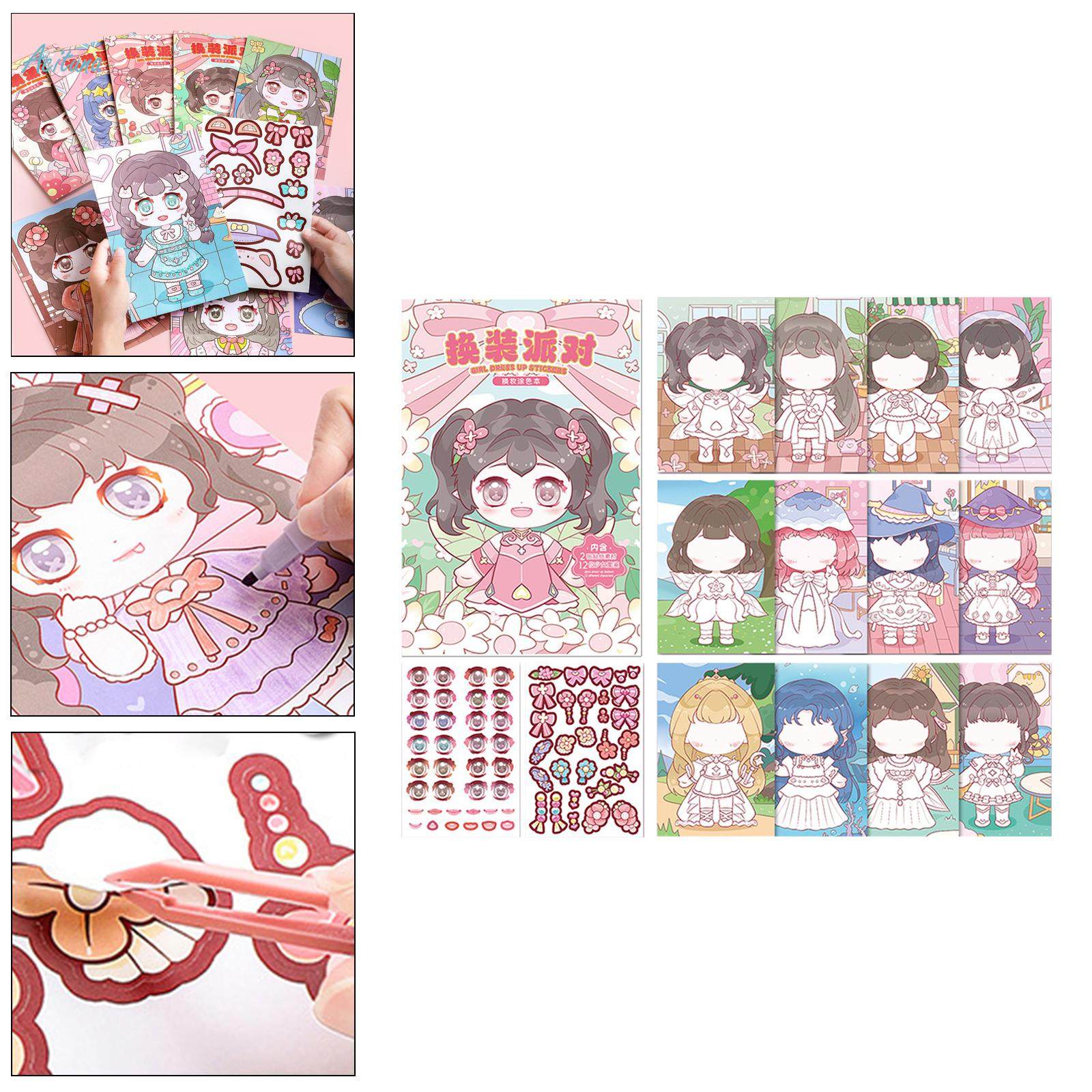 Make A Face Sticker Book DIY Activities Stickers, Funny Wrapping Creativity Make Your Own Stickers. 