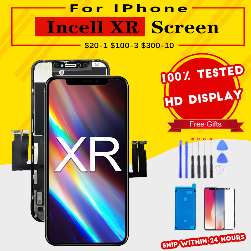 6.1 LCD Display For iPhone XR Incell Screen Replacement Digitizer Assembly LCD Display,3D Touch True Tone For iPhone XR LCD