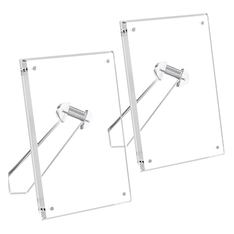 Acrylic Frame Transparent Frame Acrylic Transparent Frame with Bracket Frame Acrylic Frameless Transparent Cube Floating Gift