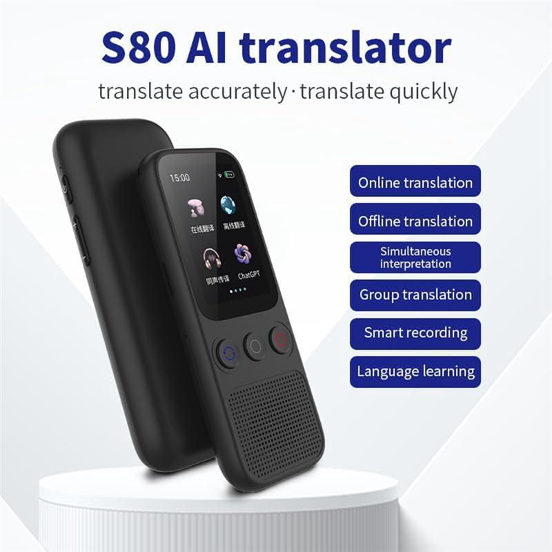 Instant Offline Language Translator Device Voice Translator Offline Support 138 Languages 1 Piece. 