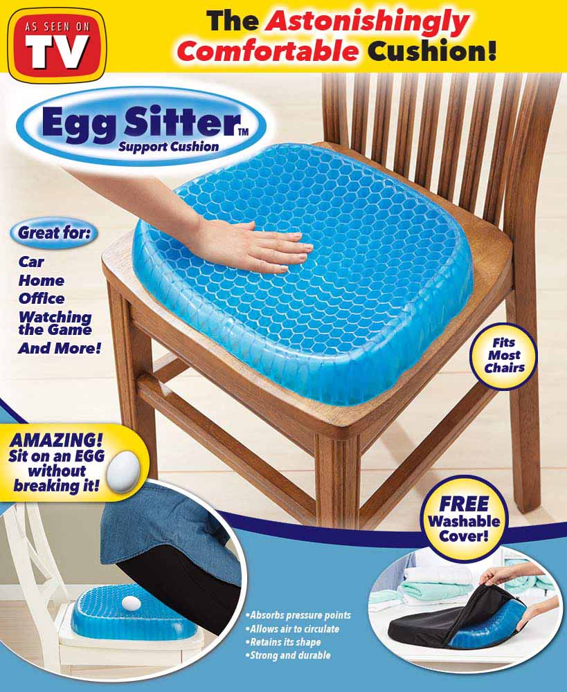 Egg Seater Gel Cushion Rubber Seat Pad, Cushion for Car, Office, Wheelchair  and Chair for Back Pain at Rs 260/piece, Jahangirpura, Surat