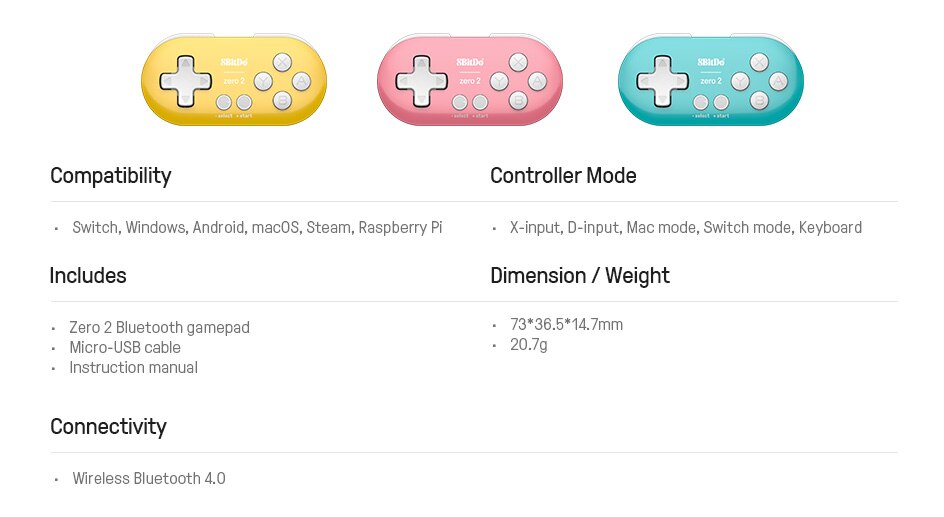 8bitdo Zero 2 Bluetooth Gamepad For Nintendo Switch Windows Android Macos Buy Online At Best Prices In Bangladesh Daraz Com 8bitdo Zero 2 Bluetooth Gamepad For Nintendo Switch Windows Android Macos Buy Online At Best Prices In Bangladesh Daraz Com