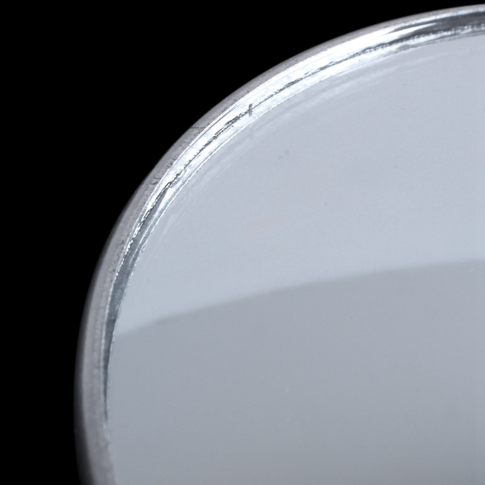 QUANBU 4X Silver Tone 3 inch Round Convex Rear View Blind Spot Mirror for Car Auto. 