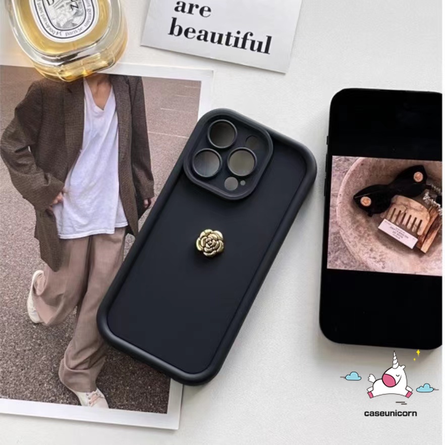 Solid Color Couples Angel Eyes Phone Case For Infinix Smart 7 Tecno Camon 20 Pro Spark Go 2023 10 10C Note 12 G96 30 Pro VIP Hot 30 30i Play Luxury Rose 3D Flower Simple Soft Cover. 