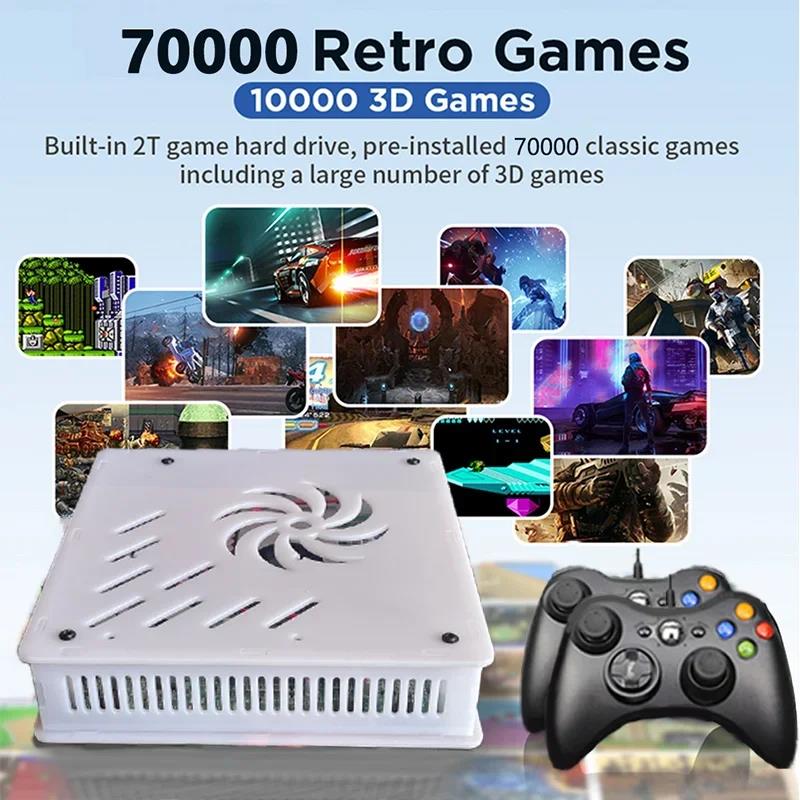 2024 New X8 Retro Video Game Console 500GB Plug and Play 4K With 70000+Games 60 Emulators For Wii PS2 N64 PSP GameCube XBOX. 