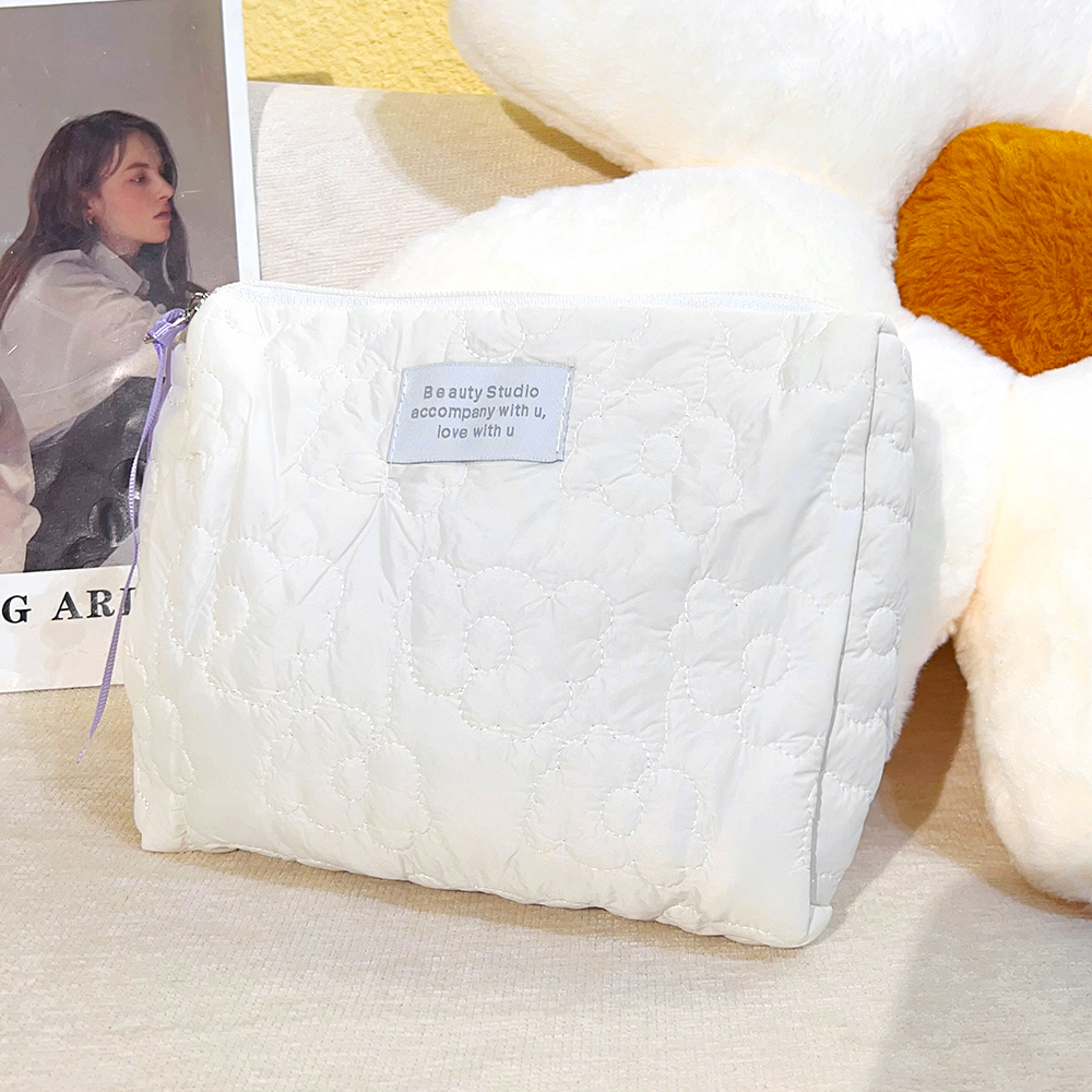 New Flower Pattern Makeup Bag for Women Toiletries Cosmetic Organizer