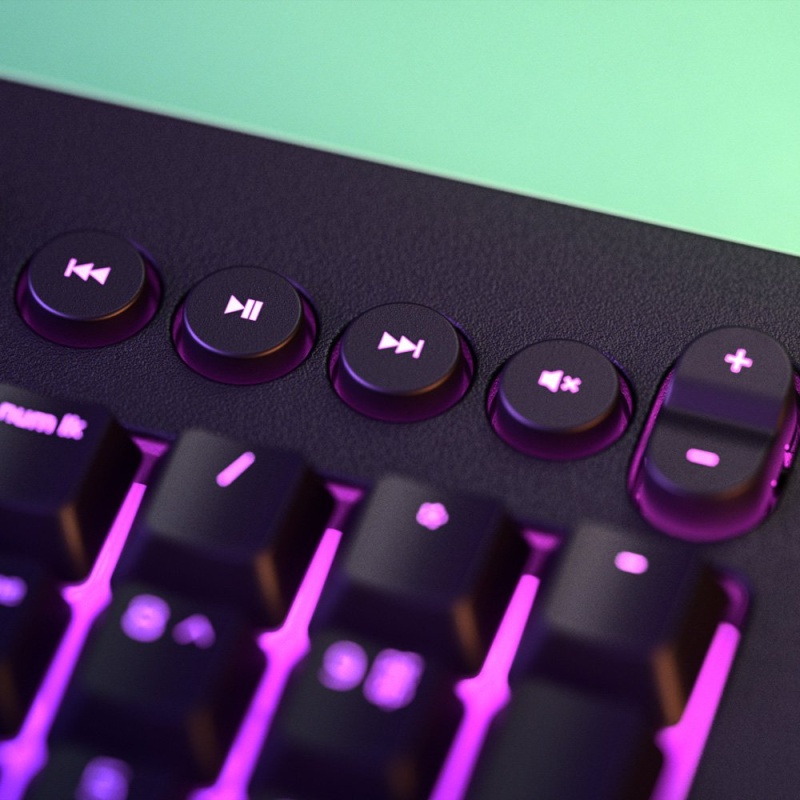Razer Cynosa V2 Gaming Keyboard Wired Membrane Keyboard with Chroma RGB Lighting/Individually Backlit Keys/Spill-Resistant/Fully Programmable/Media Keys Compatible for Windows/Mac. 