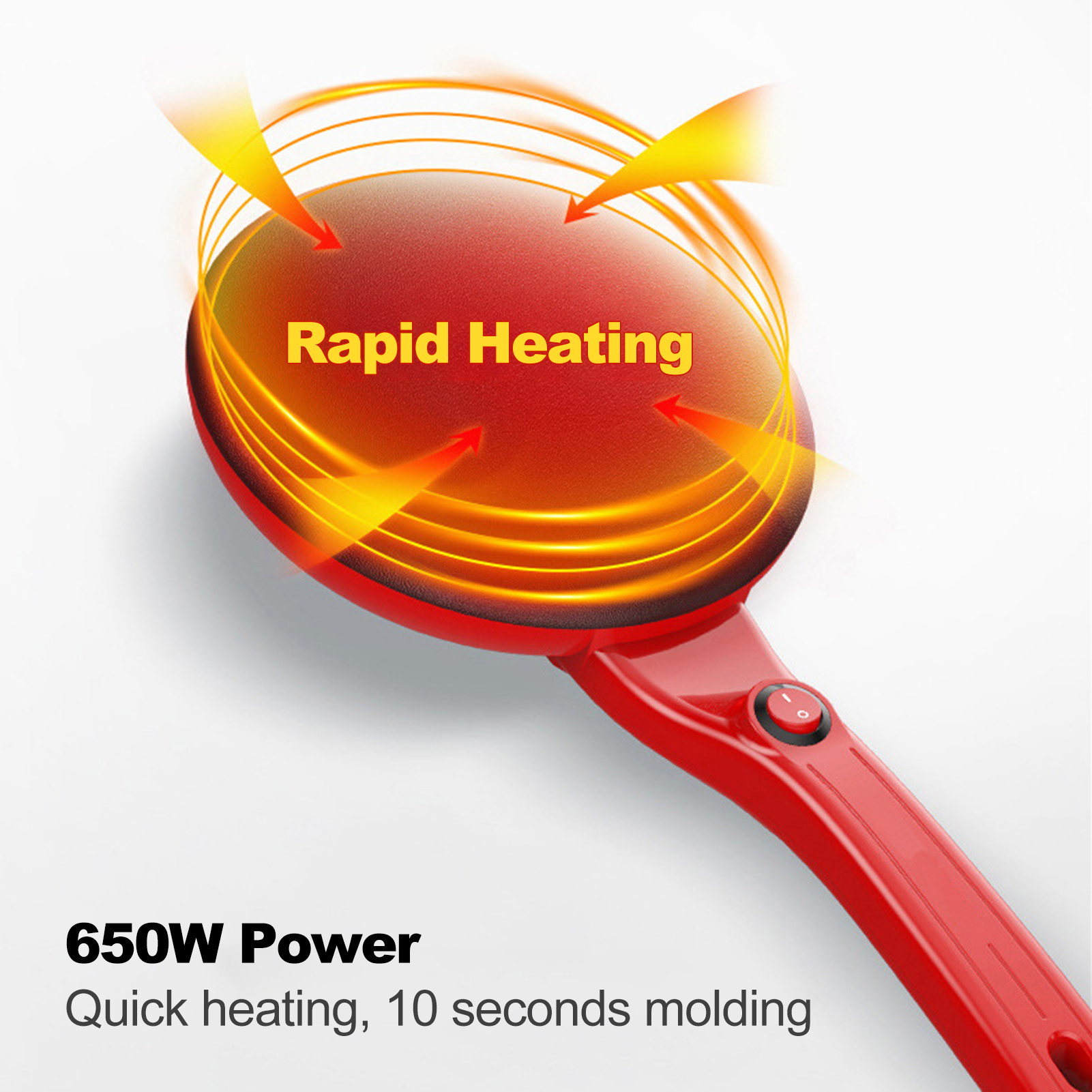 Non-stick Coating Electric Crepe Pizza Maker Portable Pancake Machine Griddle Baking Pan Kitchen Cooking Tools Automatic Temperature Control, for Pancakes, Blintz, Chapati, Eggs Roll, Tortillas. 