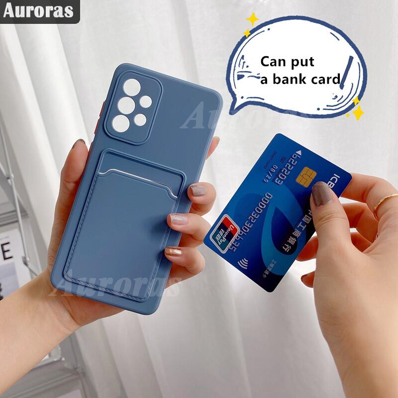 For OPPO A18 Phone case Card Slot Card Silica Gel Soft Holder Wallet Case For OPPO A18 4G Cover Casing HP. 