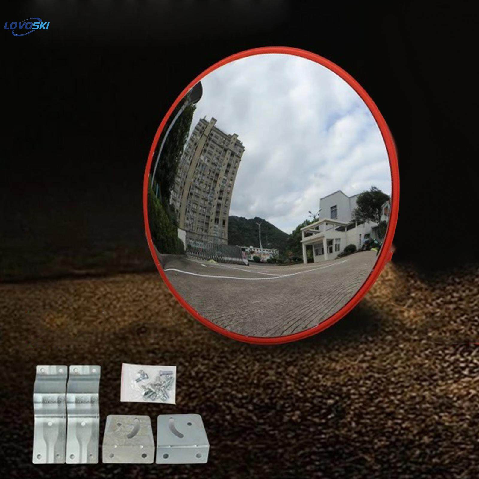 Convex Mirror Traffic with Wall Fixing Bracket Road Safety Convex Mirror 60cm indoor. 