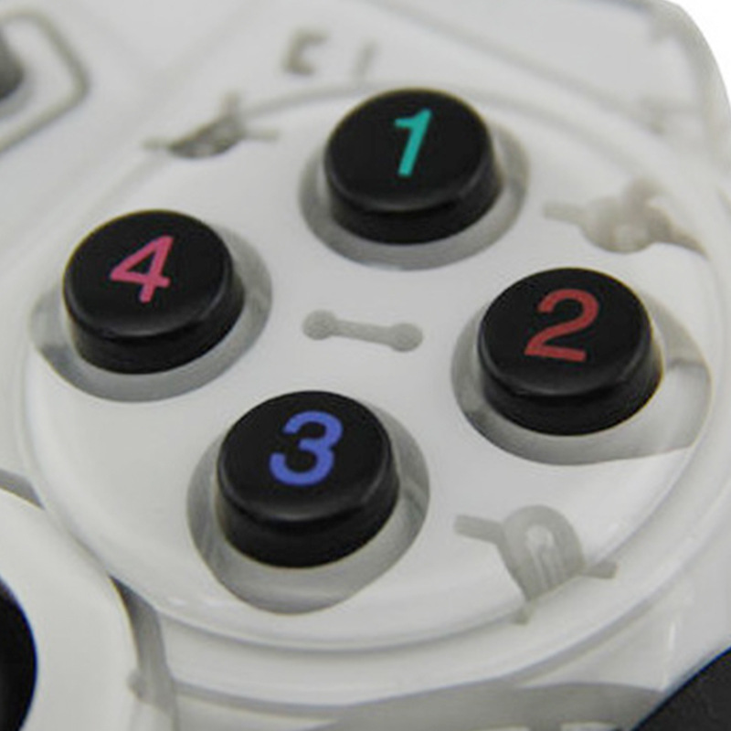 Cross-border supply: The King of Fighters Genshin Impact Transparent Color Gamepad PC computer 3D joystick USB vibrating handle in stock. 