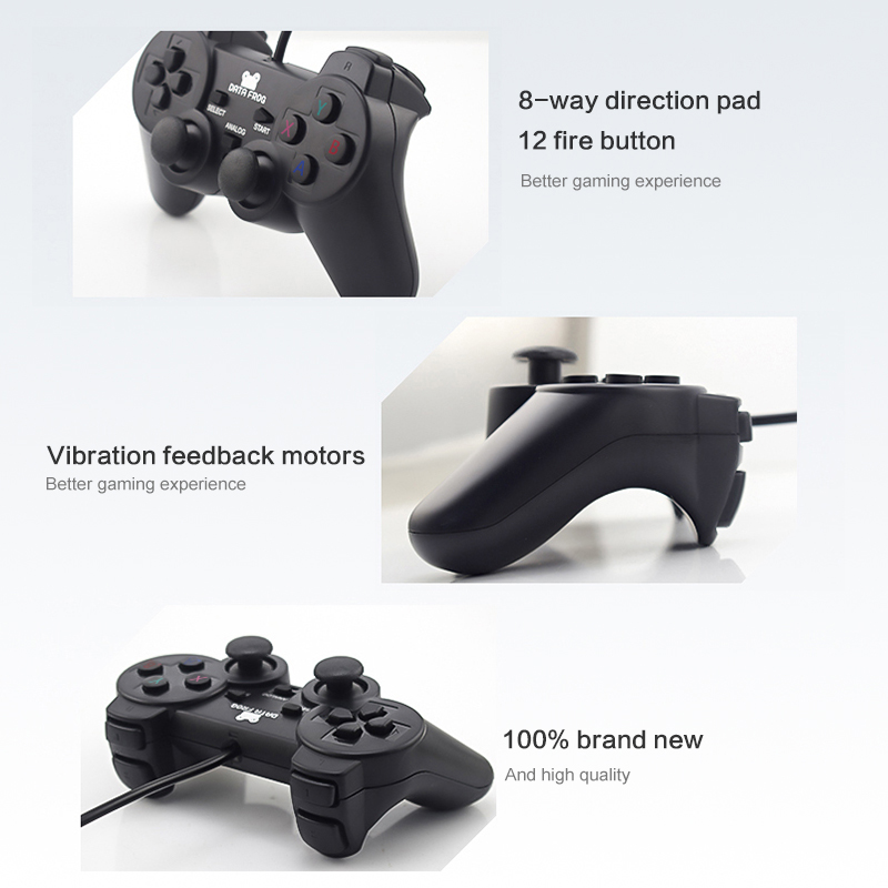 8/Win1n7/Win suitable for Wi-Fi laptop for PC electric joystick wired ROG vibration DATA FUSB PC controller suitable for nXP/Wi0 suitable for Vista black game controller. 