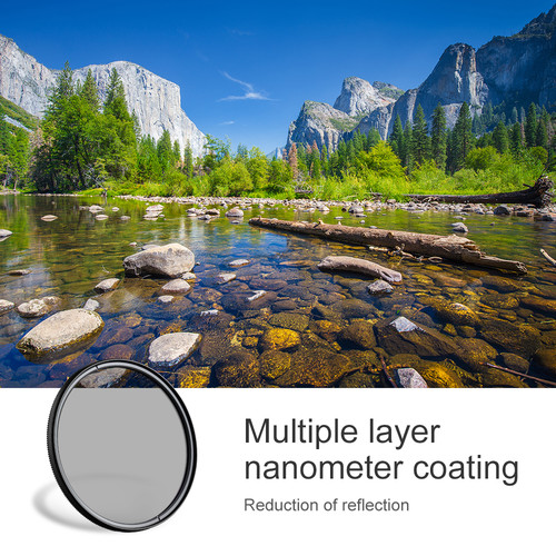 K&F Concept 55mm KF01.1436 HMC Classic Series Slim Multicoated Circular Polarizer CPL Filter. 