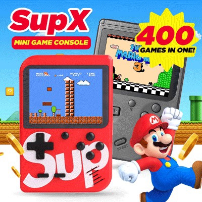 Sup Game Box Pocket Game Console 400 In 1 Game. 