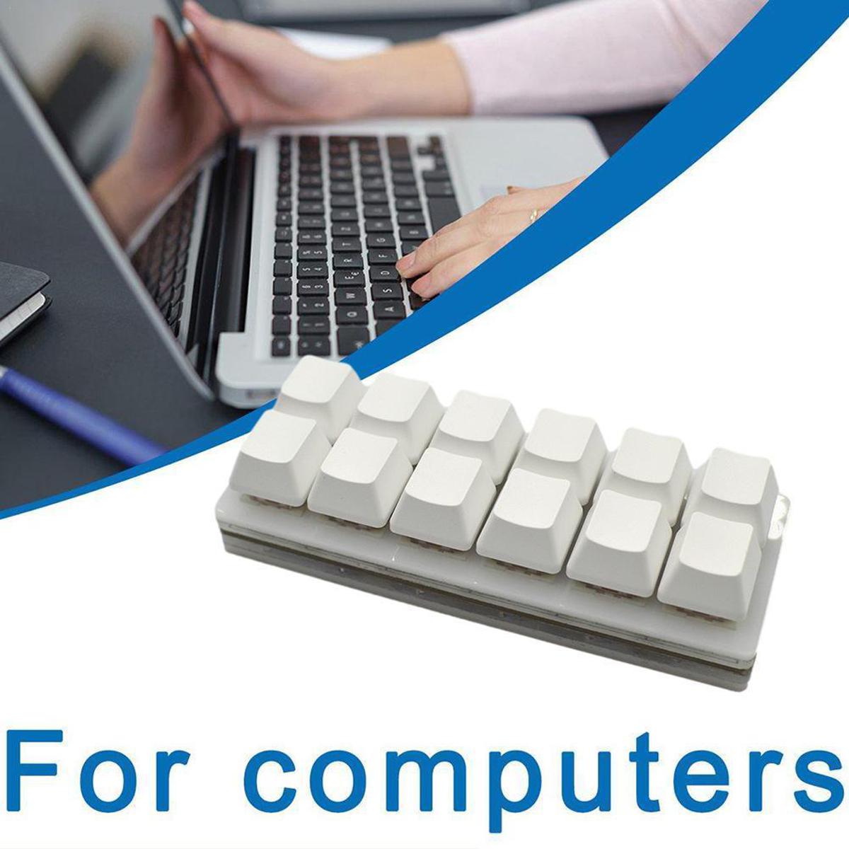 Portable Mini 12 Keys Keypad DIY Shortcut Keyboard Function Keyboard Gaming Keyboard Programmable Mechanical Keyboard