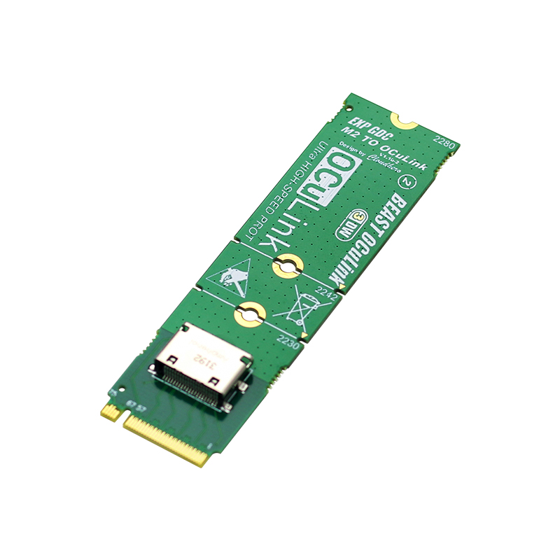 NVME M.2 M Key to OCuLink Adapter for OCULINK GPU Dock Mini PC Laptop to External Graphic Card High Speed Conveter. 