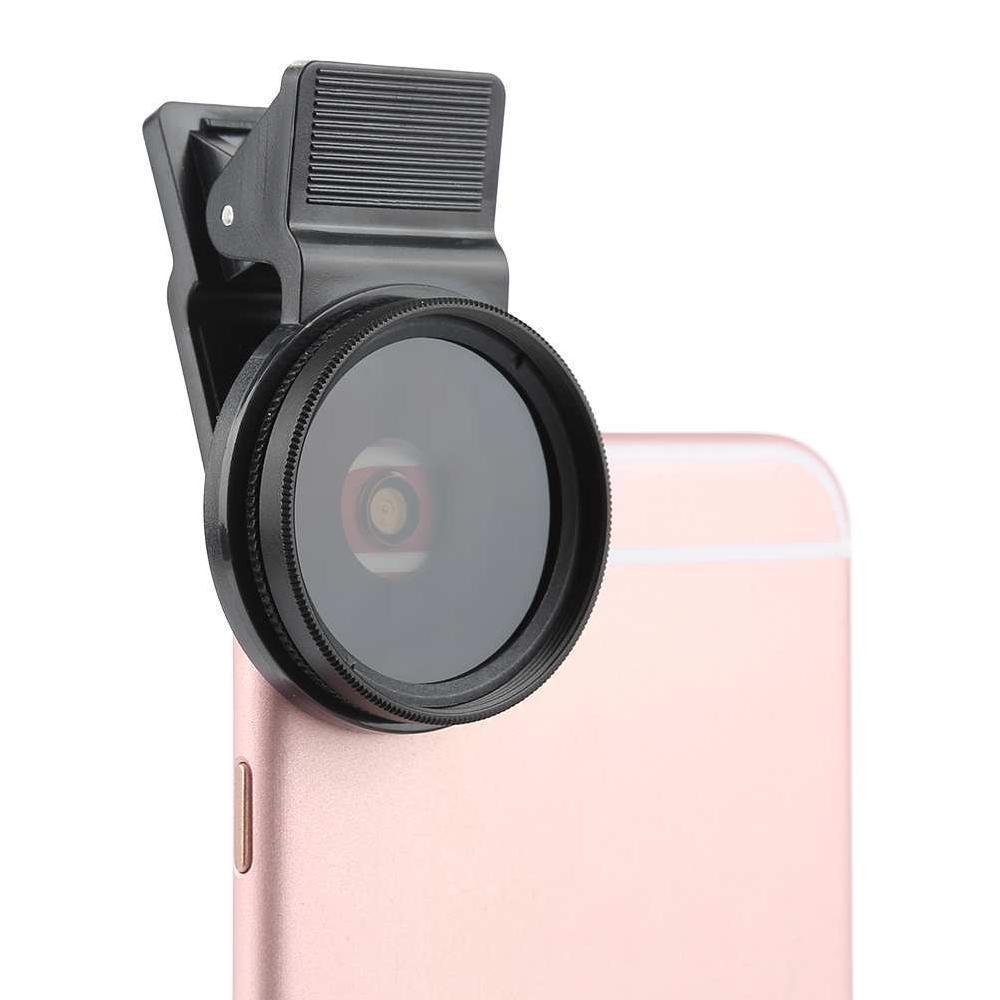 Hbuay Phone clip containing filter 37mm CPL +Protective Cap For Cell Phone. 