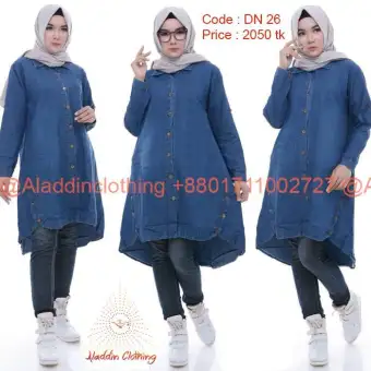 jeans shirt design for ladies