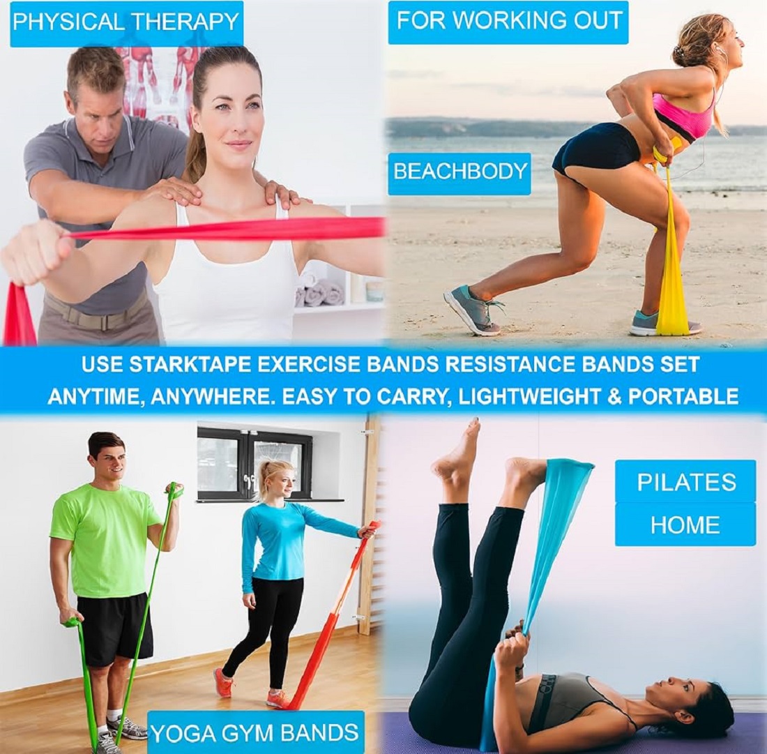 Yoga Practice Body Fitness Elastic Band For Training Exercises Workout- 1 box