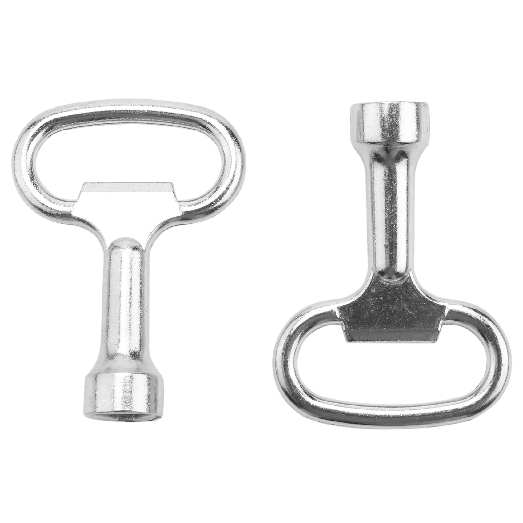 Key slot for bolt Triple-cornered Triangular metal panel 8 mm x 2. 