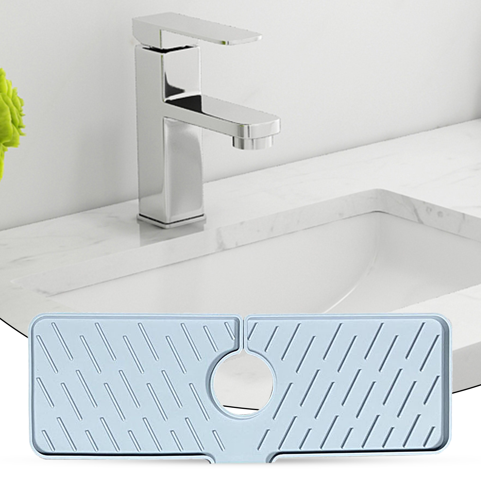 Faucet Drain Pad Quick Dry Water Splash Protective Mat Kitchen Sink Protector. 