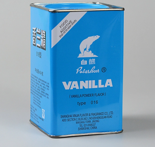 Vanilla Powder Food Additive Chemical Product Polar Bear Brand 454g