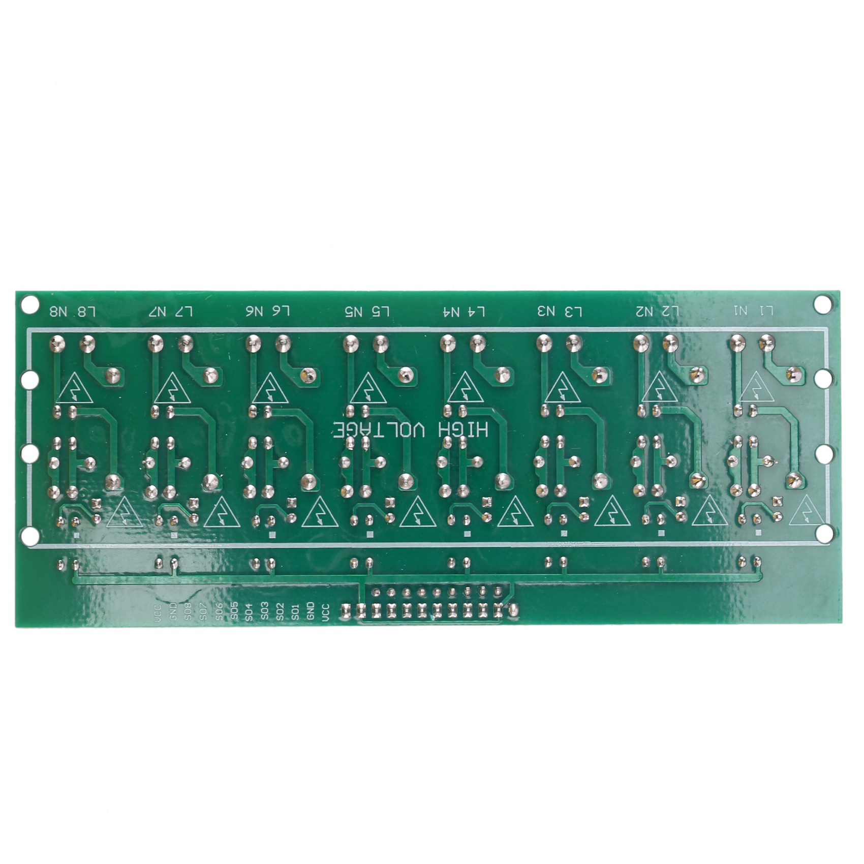 8 Bit AC 220V Optocoupler Isolation Module for PLC Isolamento Module. 