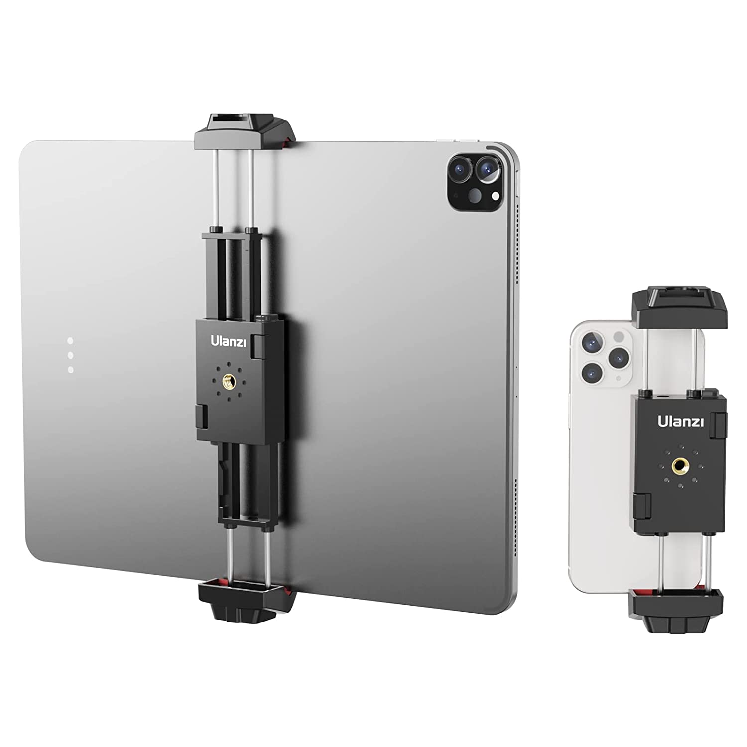 Ulanzi ST-29 Tripod Mount Universal for Tablet and Phone Holder With Cold Shoe Support Horizontal and Vertical Shooting. 