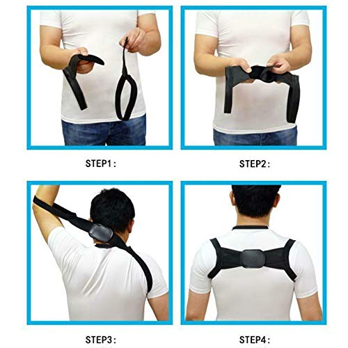 Unisex Invisible Back Shoulder Posture Corrector Orthotic Spine Support Belt. 