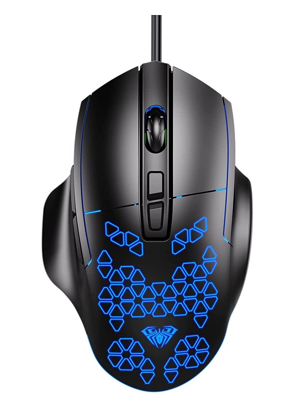 AULA F812 Game Mouse Wired USB RGB Color Lighting 4 DPI 7200 DPI For PC Laptop Computer