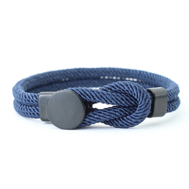 New Novel Men Rope Bracelet Double Layer 4mm Nylon Cord Chain Braclet 3 Sizes Lucky Red Thread Pulseria Gift For Him Accessories. 
