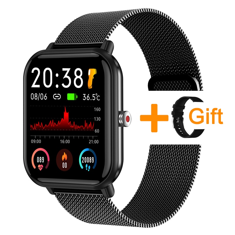 LIGE New Q9 Pro Smart Watch Body Temperature Monitor Music Control Sports Waterproof Smart Watch for Men Women Smartwatch 2024 Daraz .bd