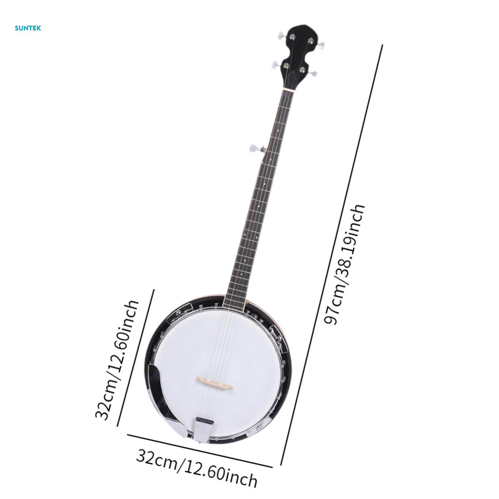 Banjo Instrument Bright Tone Professional Classical Stringed Musical Instrument for Show Performance. 