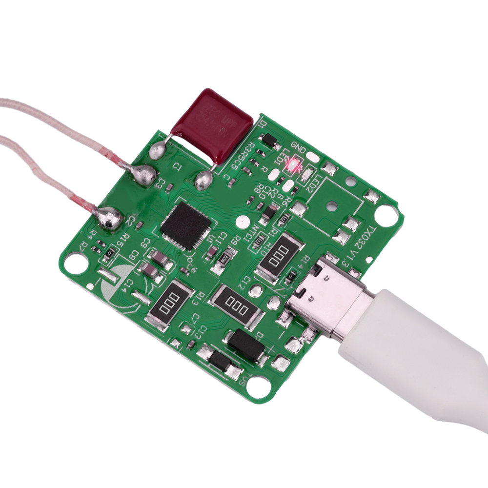1Pcs 15W 9/12V High Power Type-C Wireless Charger Transmitter Module Circuit Board forQI Standard Fast Charging for Mobile Phone. 