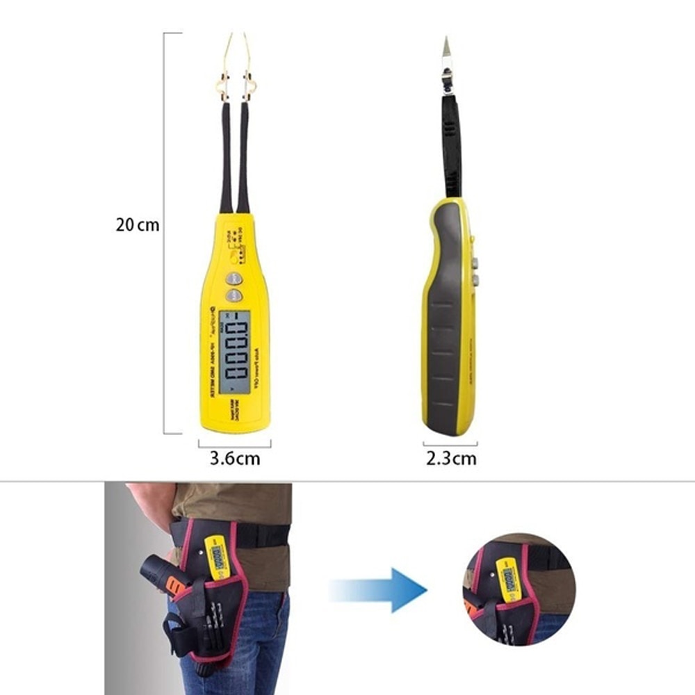 HP-990C Digital Capacitance Meter SMD Tester for Diode Capacitance Resistance Tweezers Meter  Tester with Spare Test Pin. 