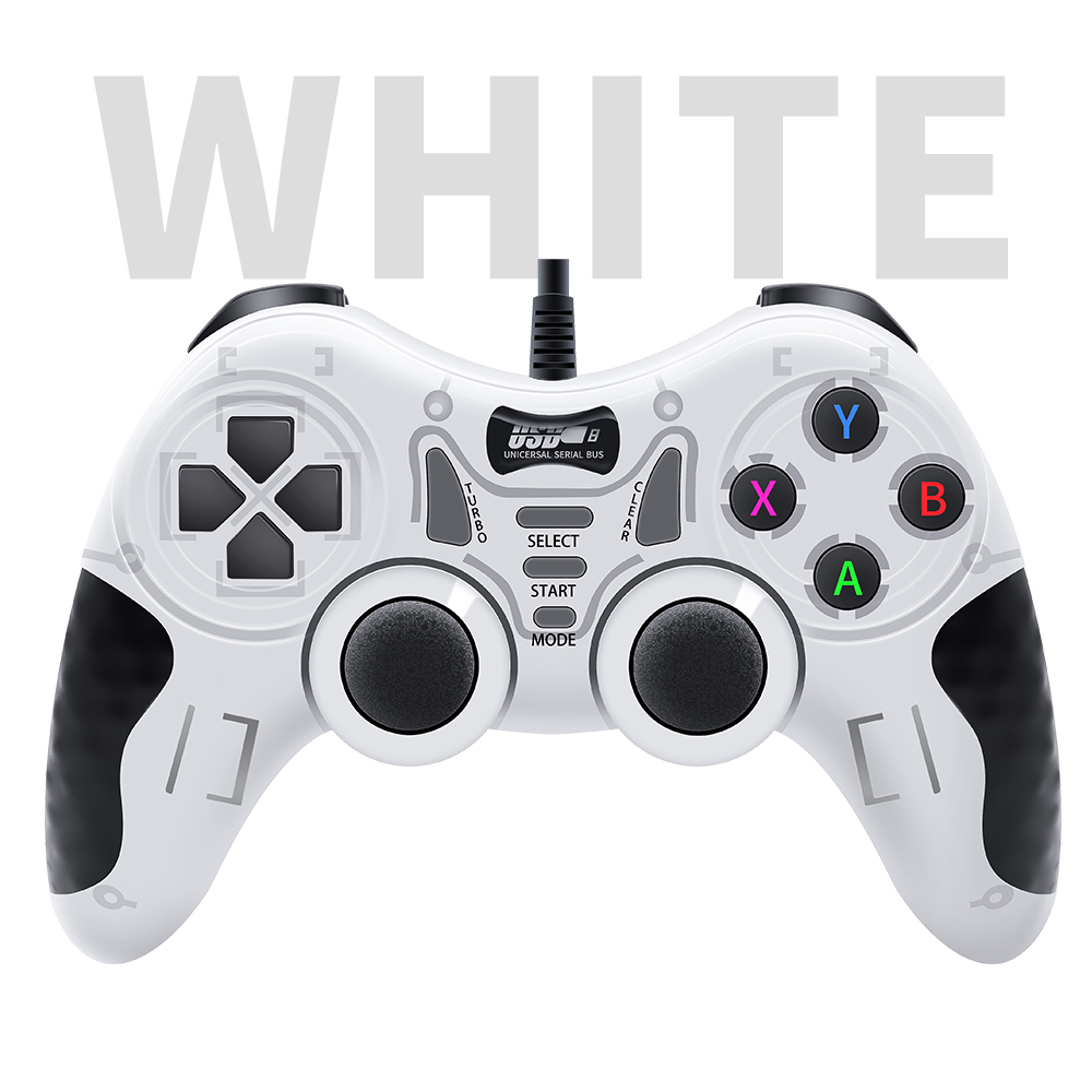 Wired Game Controller With 360° 3D Joystick For Android TV Box/Game Console/Steam/Laptop Gamepad With Vibration Turbo Function. 