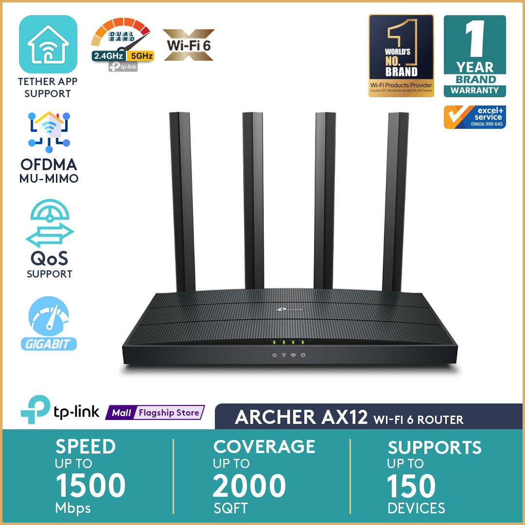 TP-Link Routeur WiFi Dual-Band Archer AX12