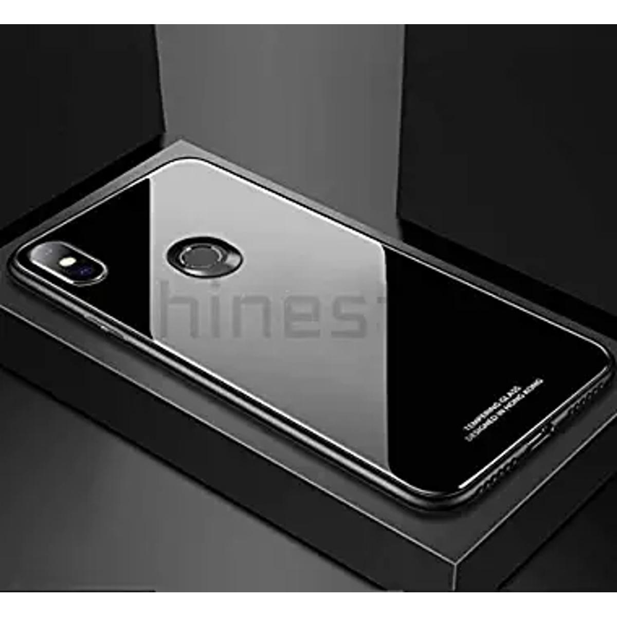 Xiaomi redmi note 6 pro এর জন্য গ্লাস কেস ব্যাক কভার (Back Case Cover For Smartphone)