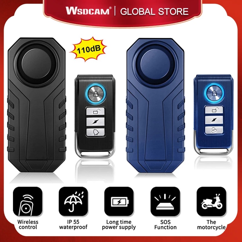 Wsdcam Wireless Bicycle Alarm Waterproof Anti-theft Bike Alarm Detector Remote Control Motorcycle Scooter Security Protection | Daraz.com.bd Wsdcam Wireless Bicycle Alarm Waterproof Anti-theft Bike Alarm Detector Remote Control Motorcycle Scooter Security Protection | Daraz.com.bd