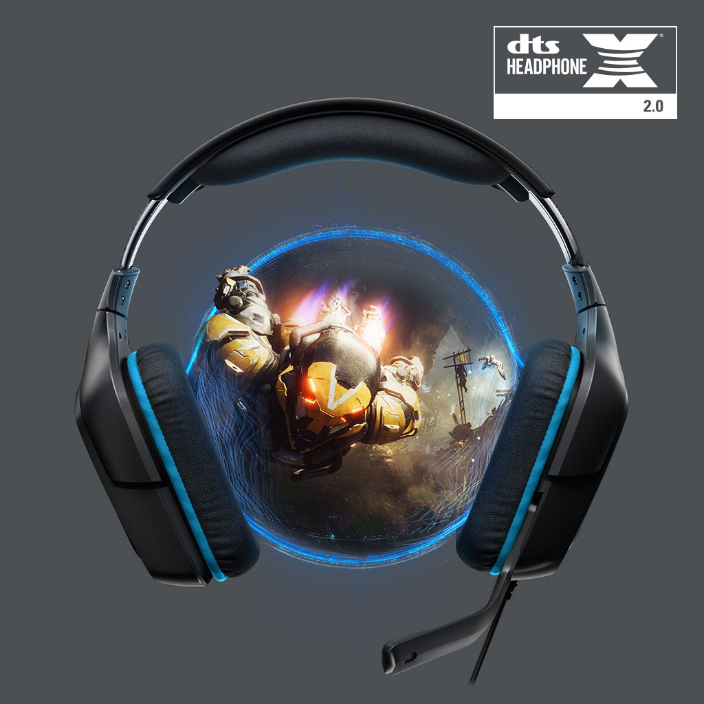 Logitech G431 7.1 Surround Sound Gaming Headset with DTS Headphone ...