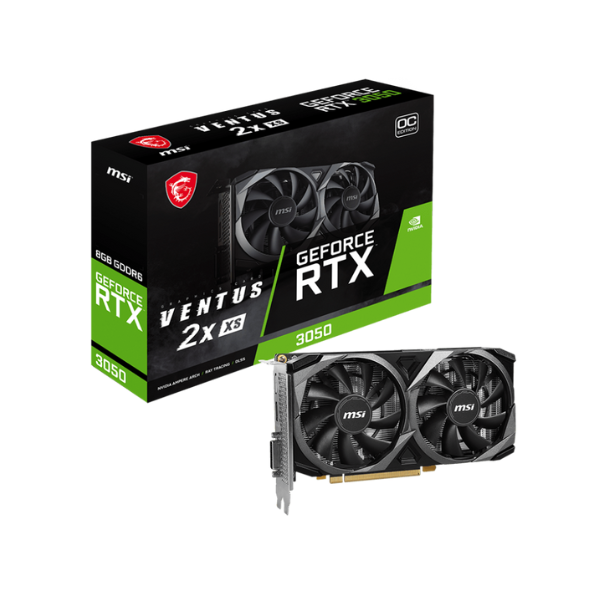 MSI GeForce RTX 3050 VENTUS 2X XS 8G OC 8GB GDDR6 Graphics Card