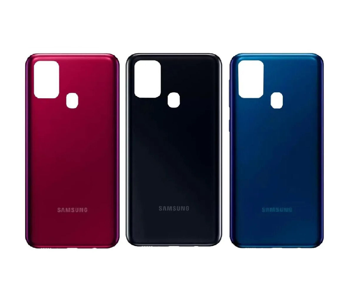 Samsung Galaxy M31 Back Housing Frame / Back Panel / Backshell / Without Camera Glass Replacement Spare Parts