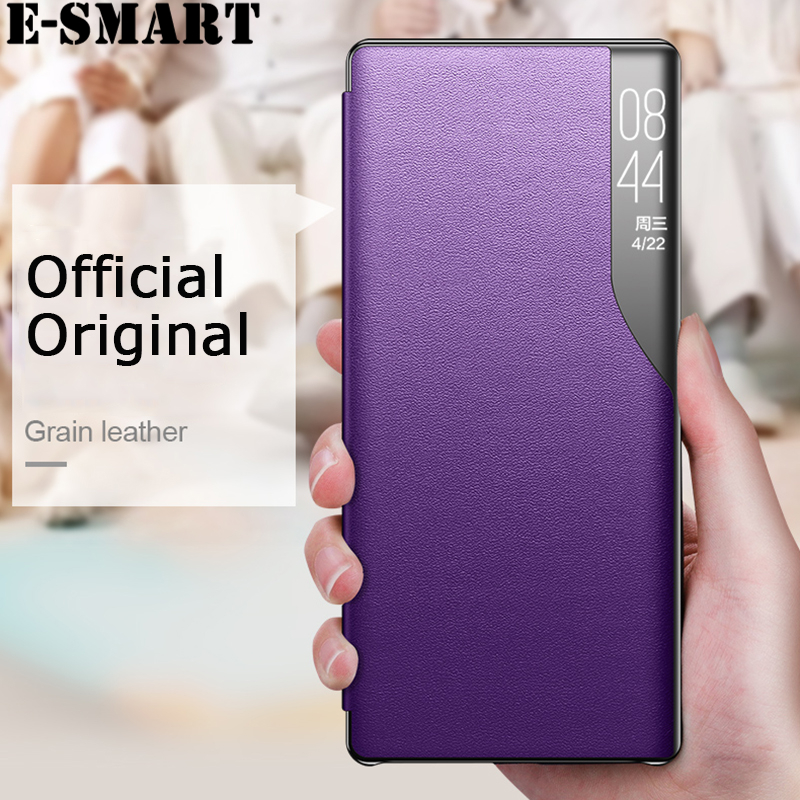 Phone Flip case Samsung Galaxy S10 Plus Clear Window View Smart Transparent PU Leather Stand Holder Phone case for Samsung S10 Plus Flip Back cover cases. 