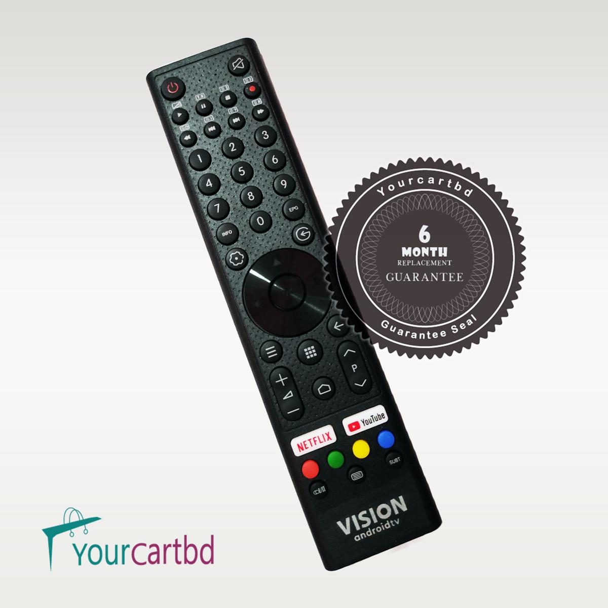 Vision Android  TV Remote Control Vision Smart TV Remote Control Vision Universal TV Remote Control
